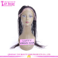 2015 New Arrival High Quality 100% Virgin Malaysian Hair Micro Braided Lace Front Wigs